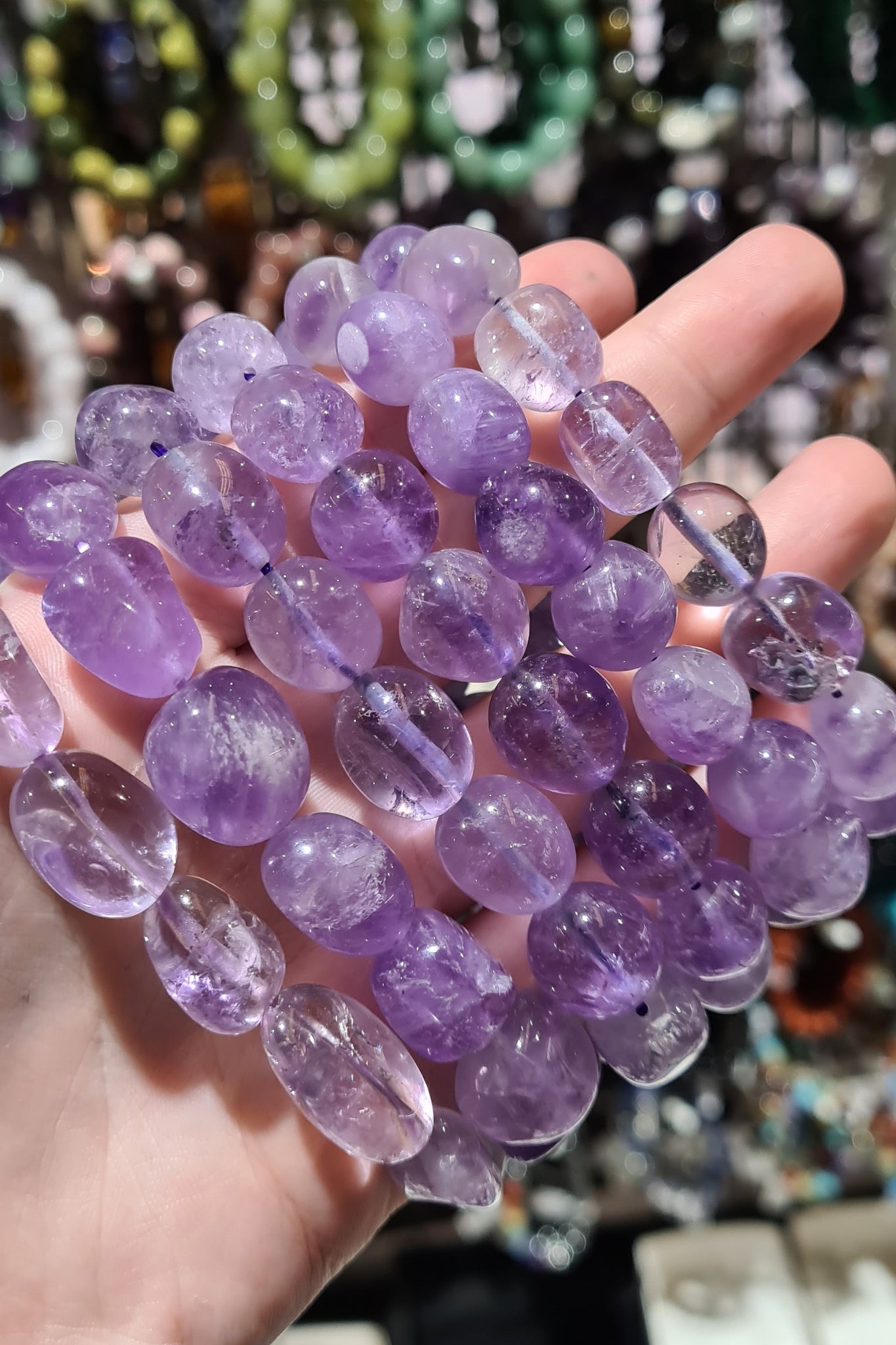 Amethyst Tumbled Bracelets