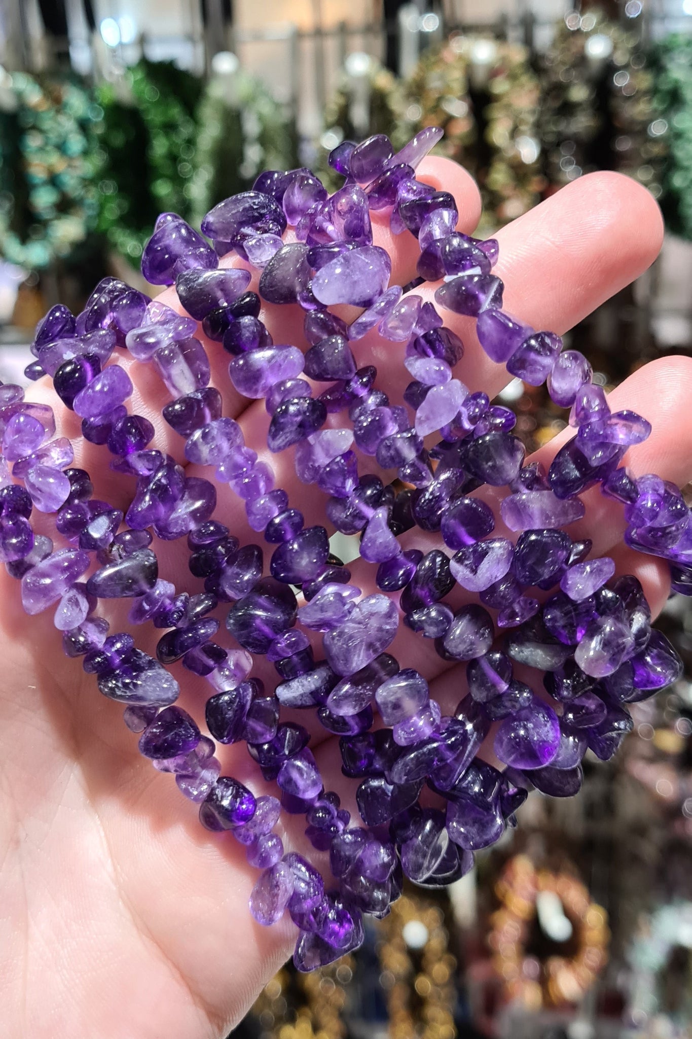 Amethyst Chip Bracelets