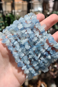 Aquamarine Chip Bracelets
