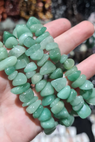 Aventurine Large Chip Bracelets