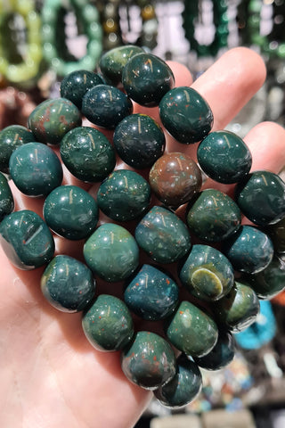 Bloodstone Tumbled Bracelets