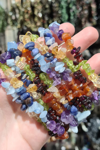 Chakra Chip Bracelets