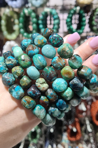 Chrysocolla Tumbled Bracelets