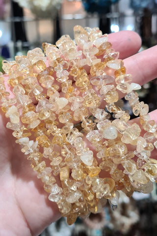 Citrine (Heated Amethyst) Chip Bracelets