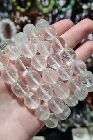 Clear Quartz Tumbled Bracelets