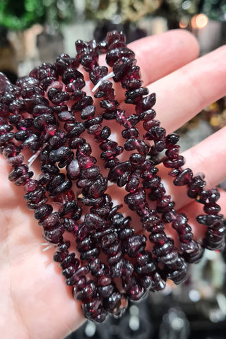 Garnet Chip Bracelets