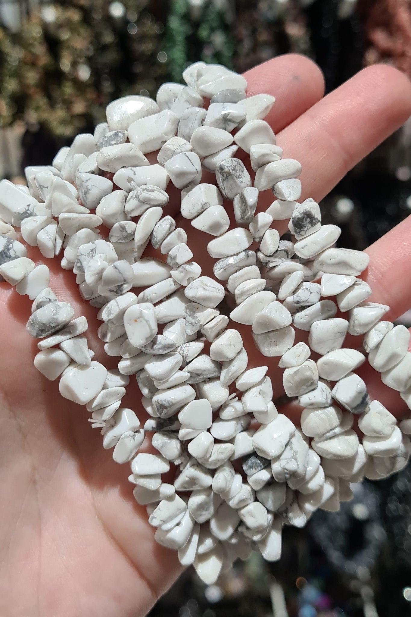 Howlite Chip Bracelets