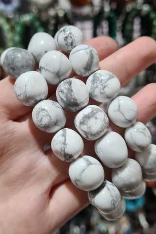 White Howlite Tumbled Bracelets