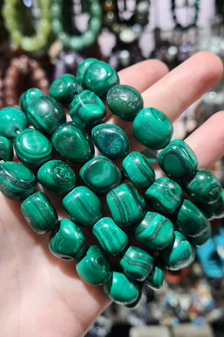 Malachite Tumbled Bracelets