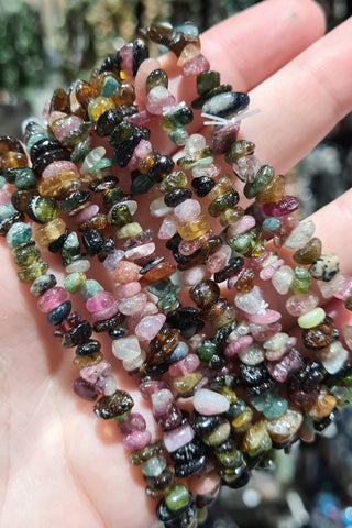 Mixed Tourmaline Chip Bracelets