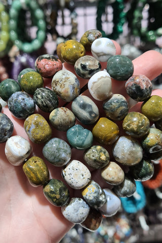 Ocean Jasper Tumbled Bracelets