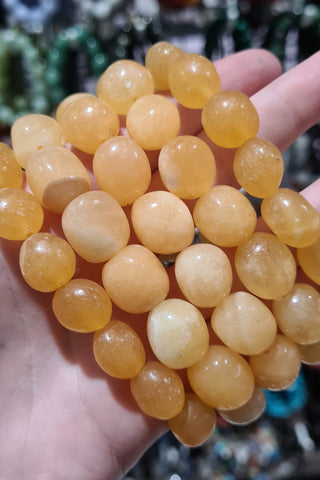 Orange Calcite Tumbled Bracelets