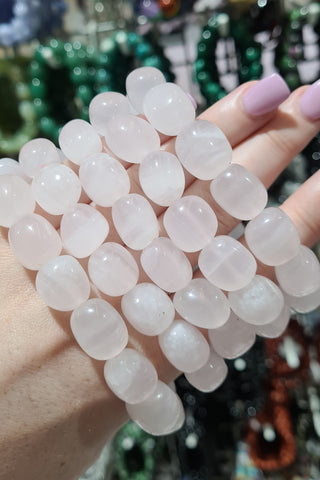 Pink Calcite Tumbled Bracelets
