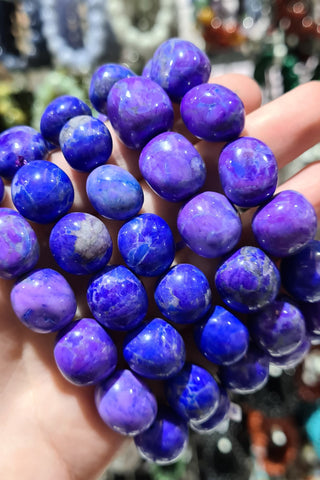 Purple Howlite (Dyed) Tumbled Bracelets
