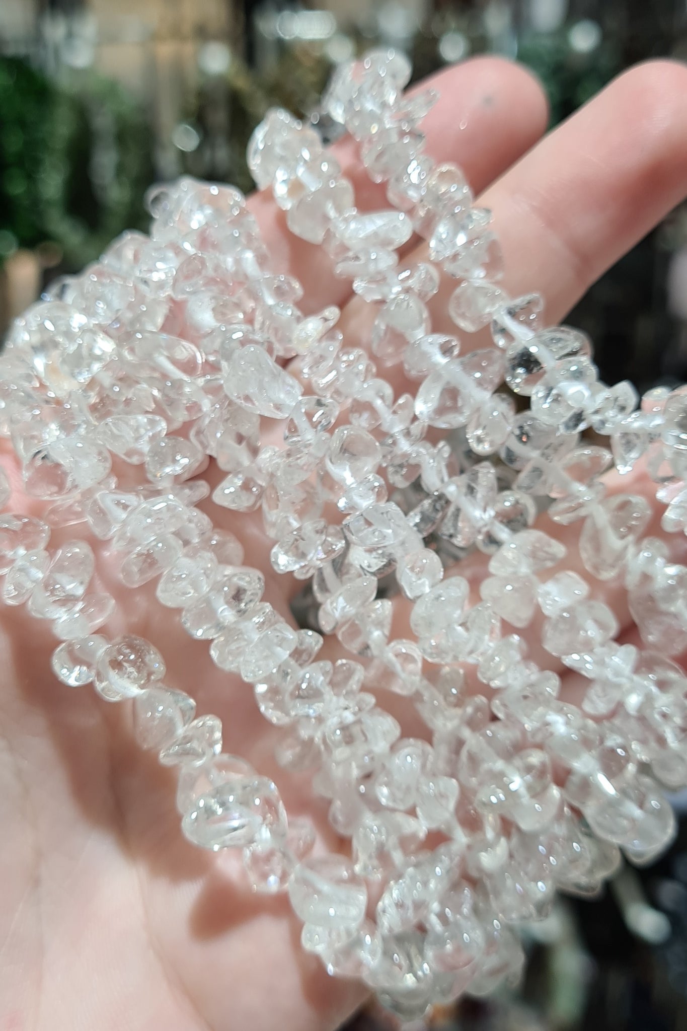Clear Quartz Chip Bracelets