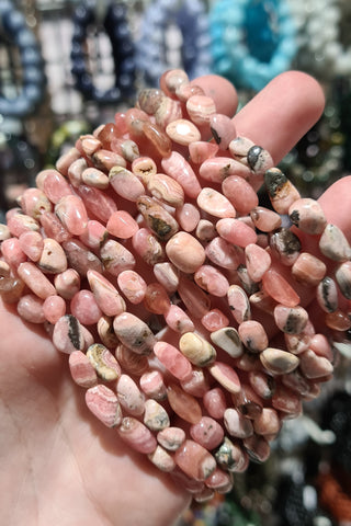 Rhodocrosite Small Tumbled Bracelets