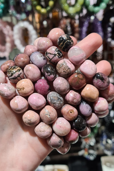 Rhodonite Tumbled Bracelets
