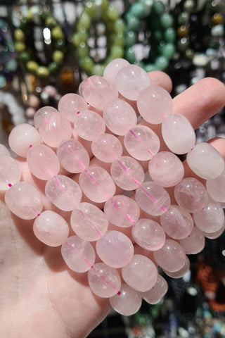Rose Quartz Tumbled Bracelets