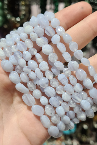 Blue Lace Agate Small Tumbled Bracelets