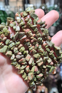 Unakite Chip Bracelets